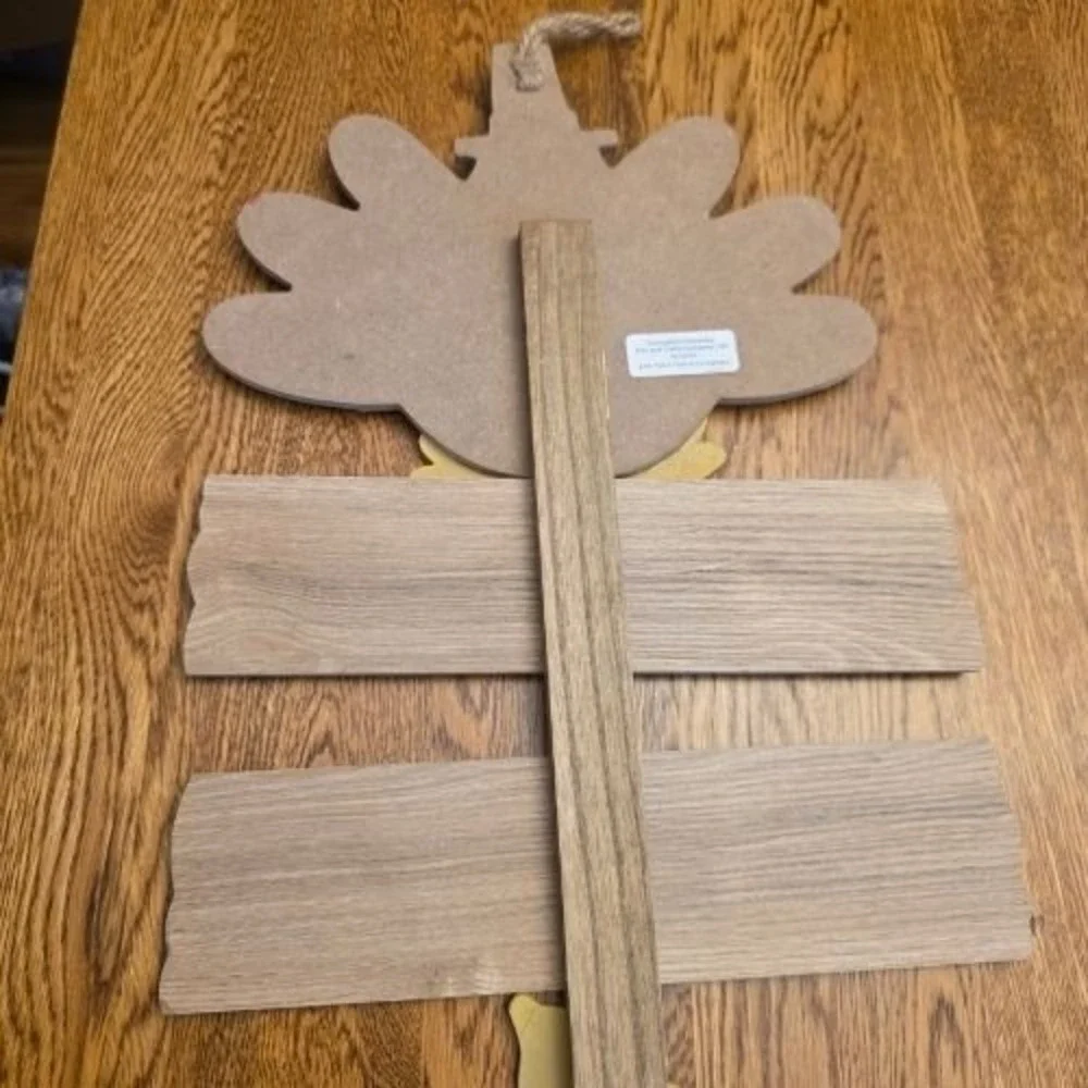 Rustic Wood Turkey Give Thanks Outdoor Decor Thanksgiving Fall Harvest Yard Sign
